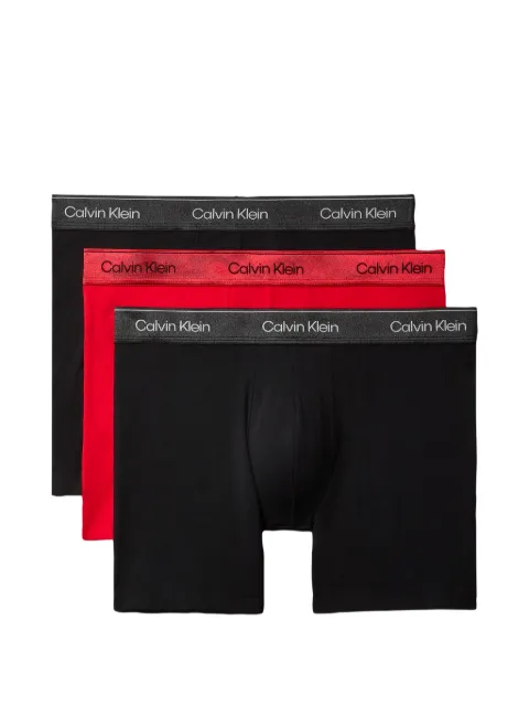 Calvin Klein logo-waistband boxer briefs (pack of three)
