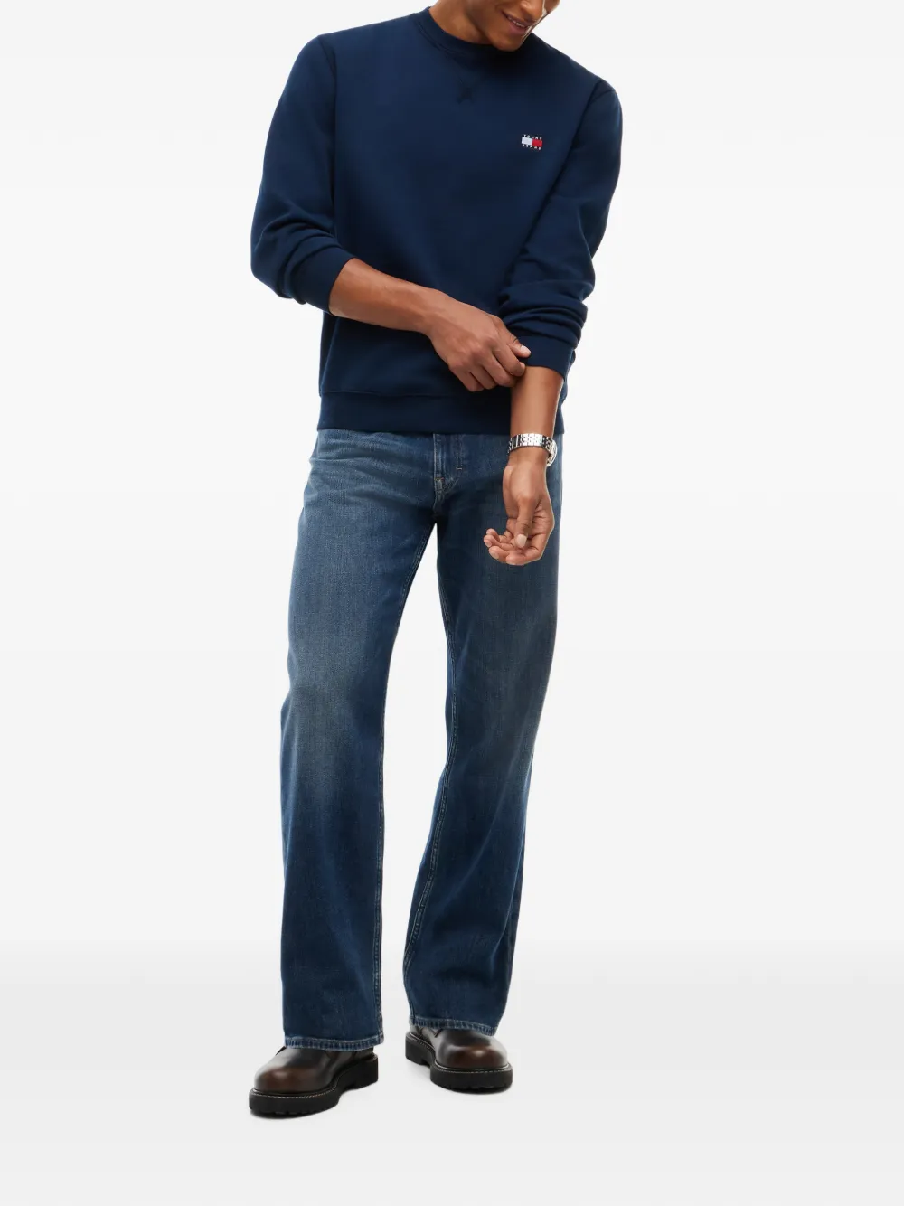 Tommy Hilfiger Sweater met logopatch Blauw