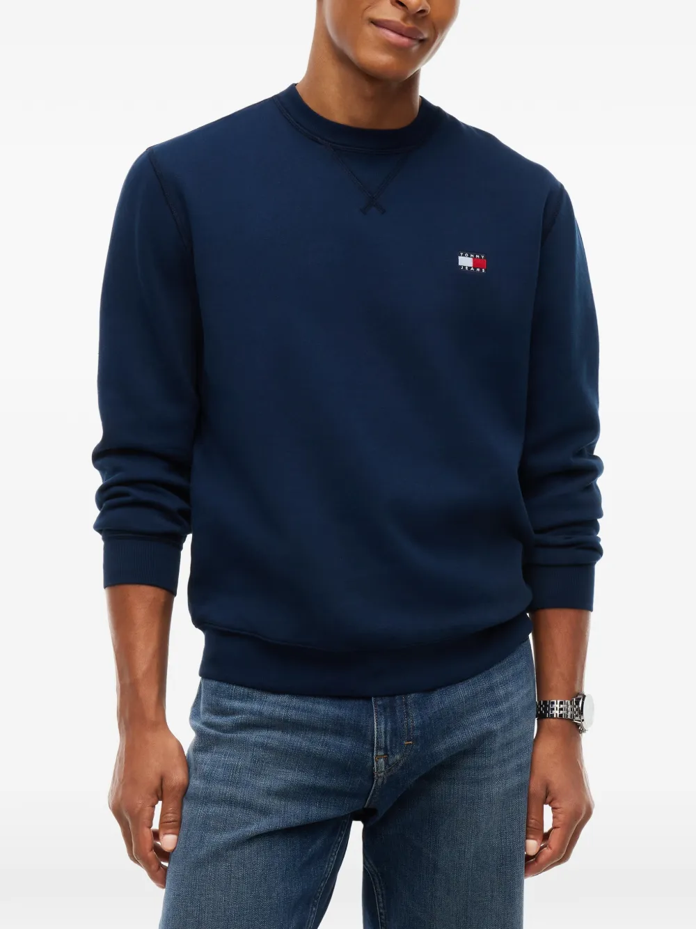 Tommy Hilfiger Sweater met logopatch Blauw