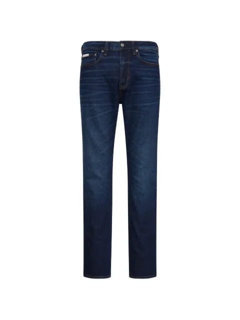Calvin Klein whiskered slim-fit jeans