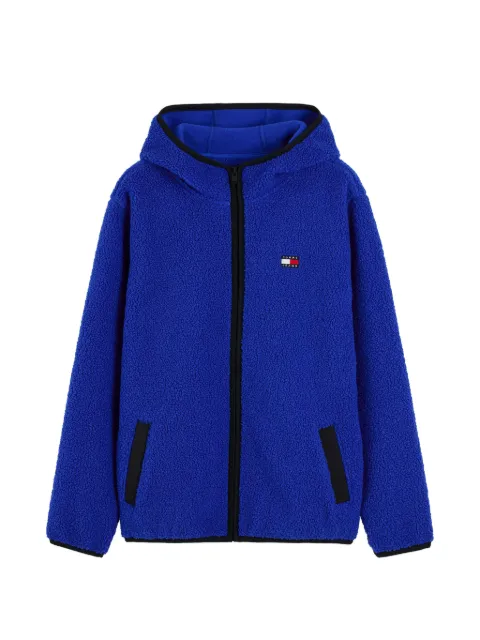 Tommy Hilfiger logo-patch borg-fleece jacket