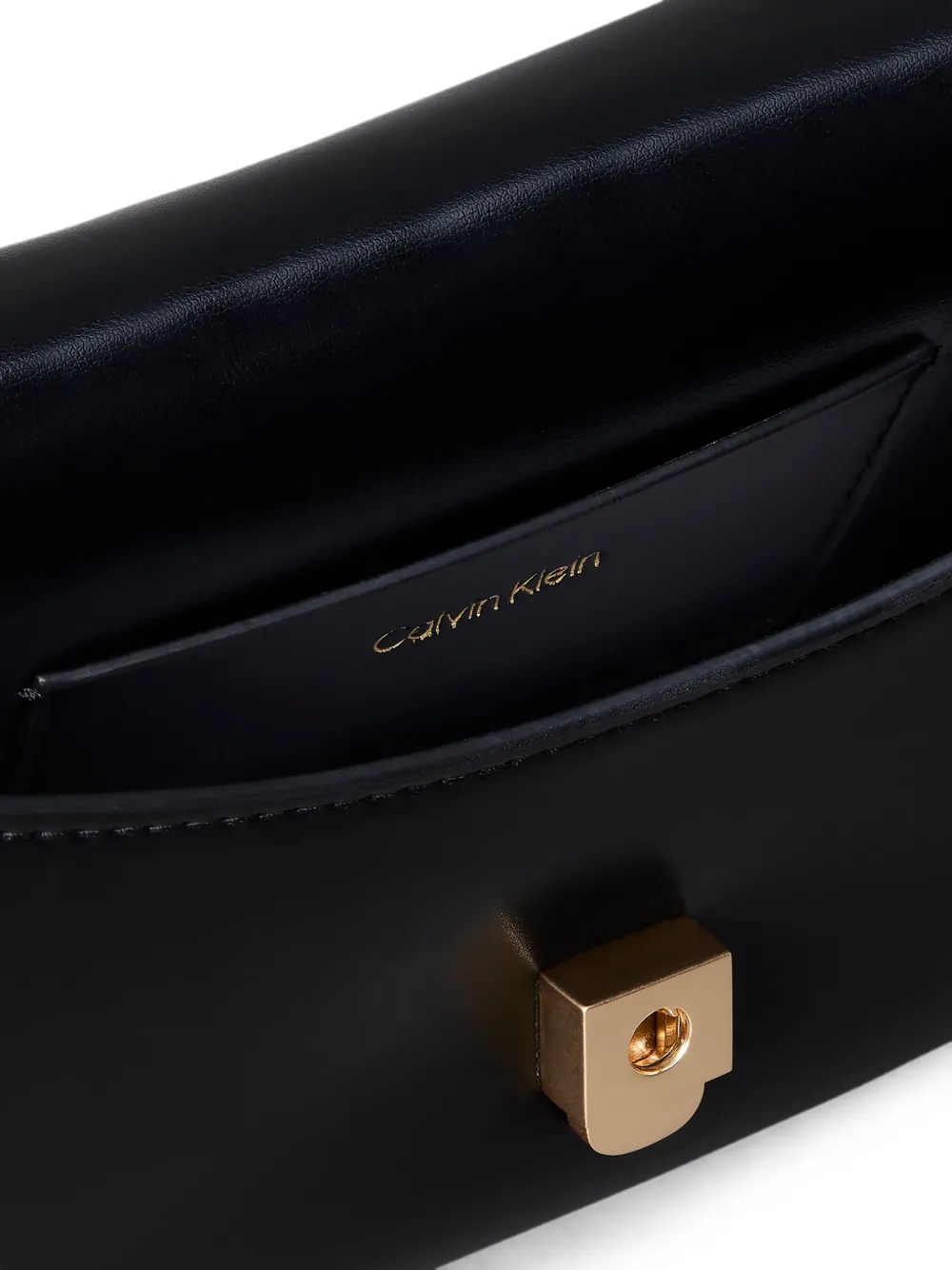 Calvin Klein Schoudertas met handvat en logoplakkaat Zwart