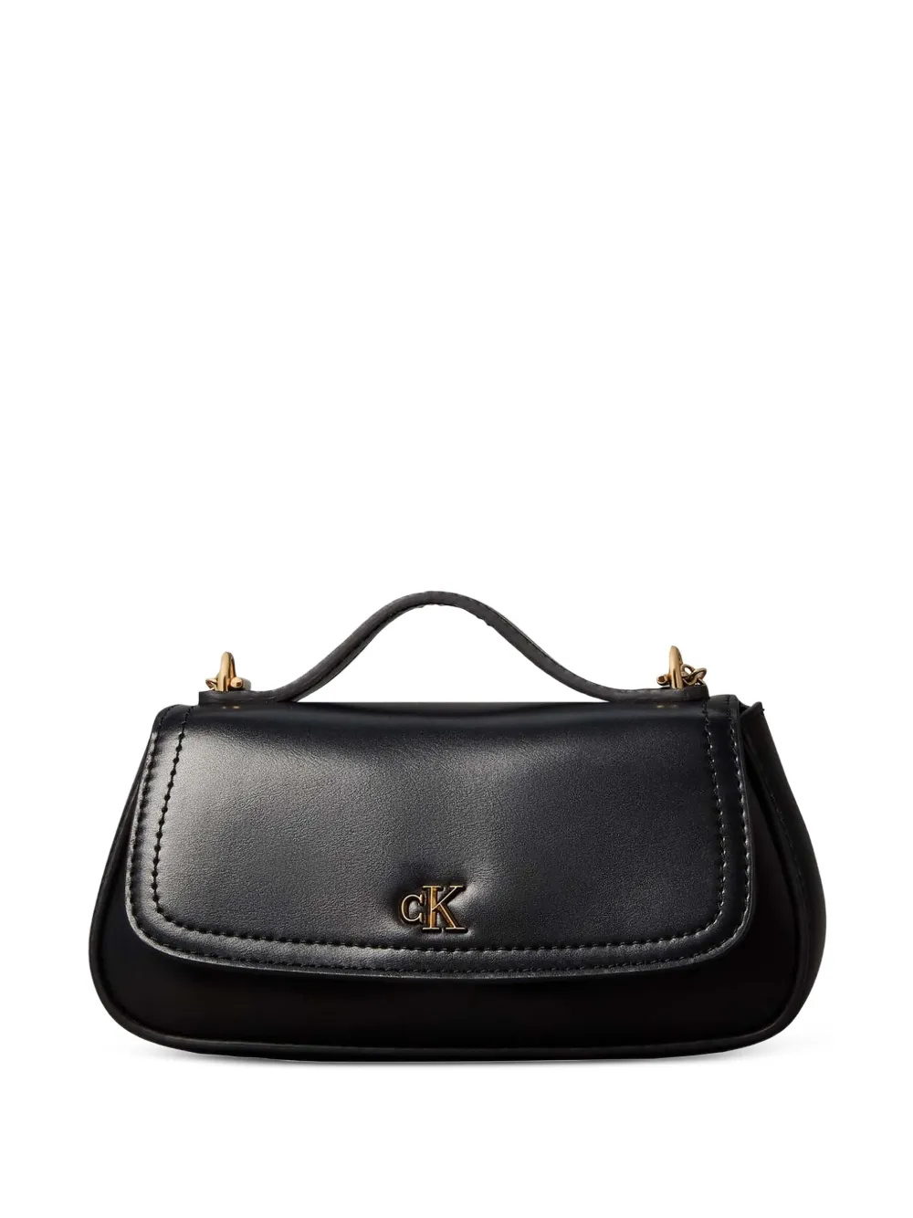 Calvin Klein logo-plaque top-handle shoulder bag - Nero