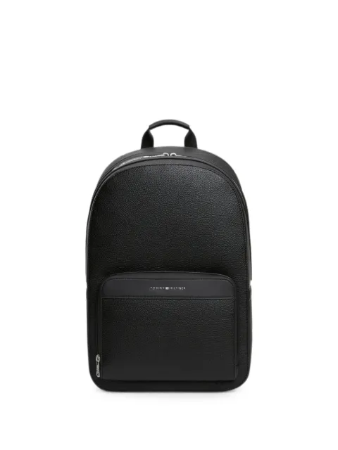 Tommy Hilfiger grained-texture logo-plaque backpack