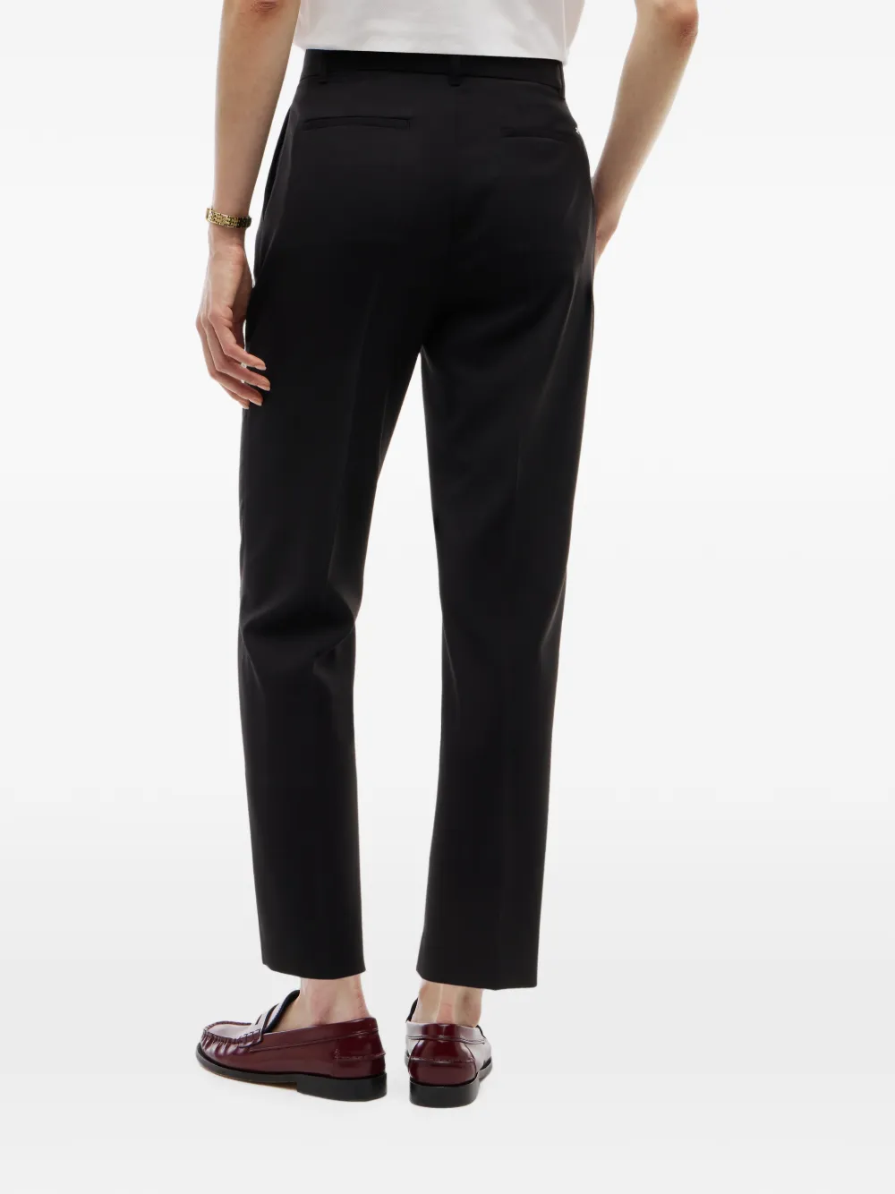 Tommy Hilfiger Geplooide pantalon Zwart