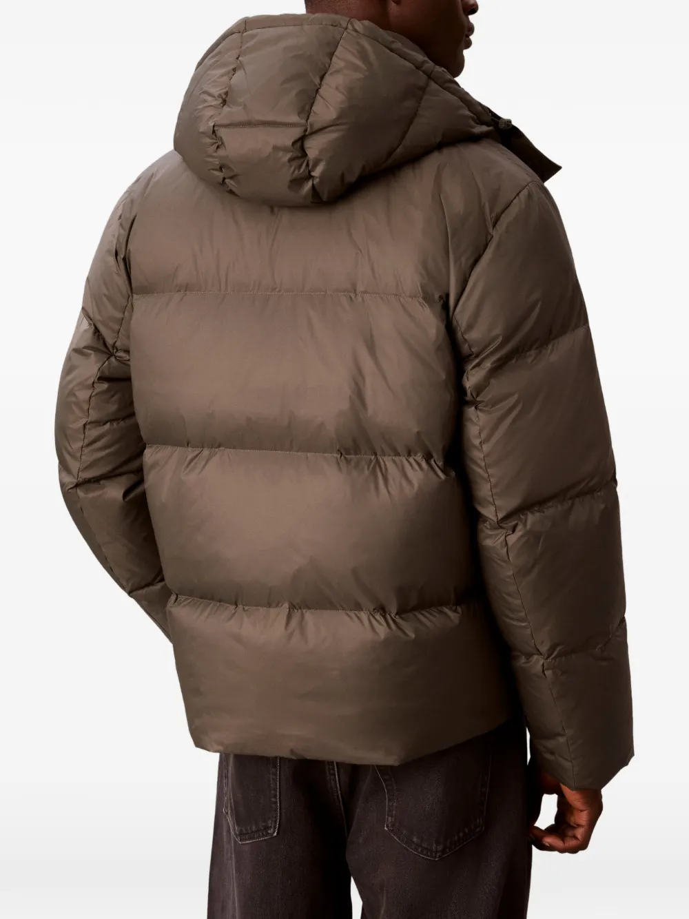Calvin Klein Gewatteerd jack met capuchon Bruin