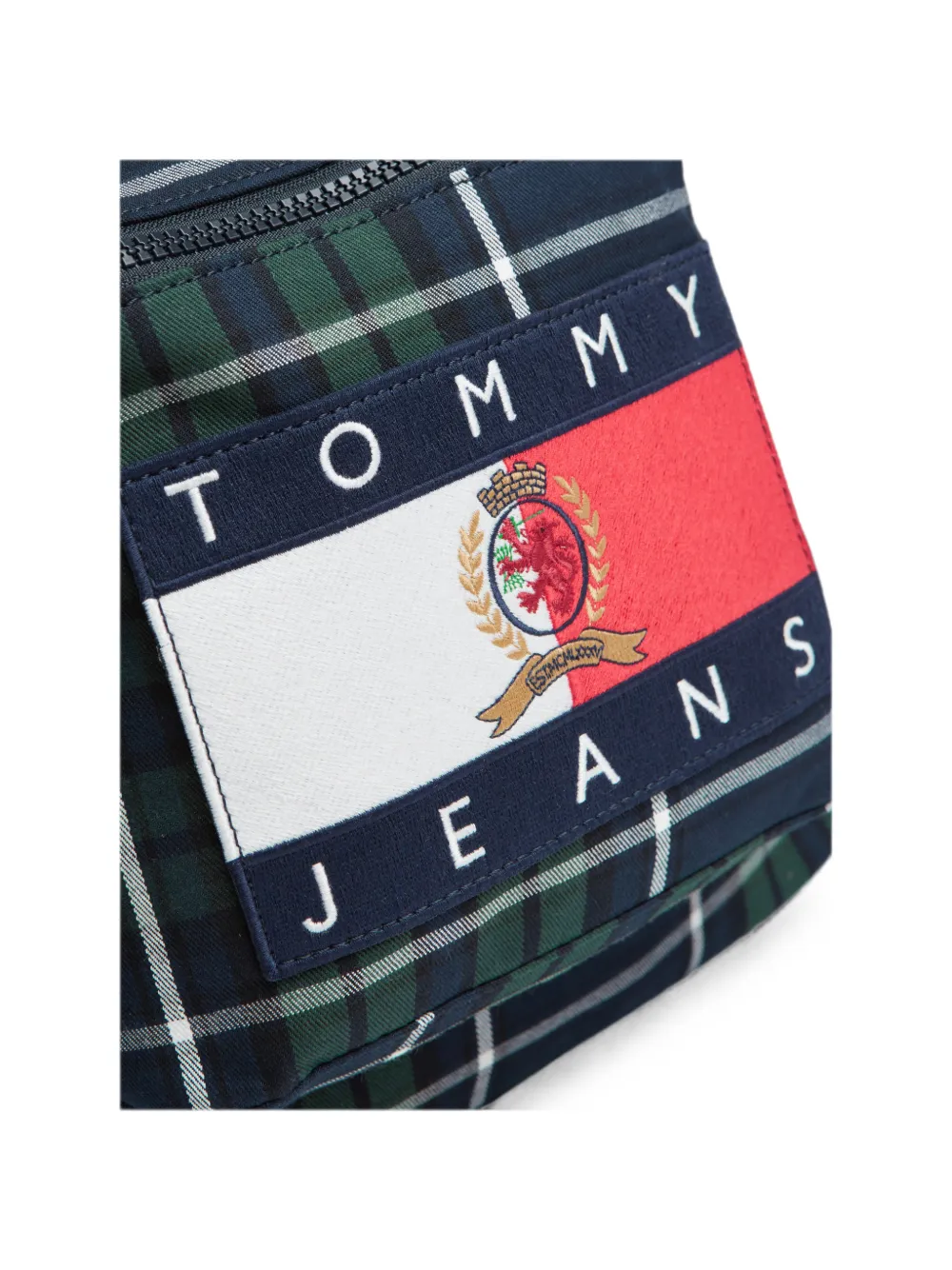 Tommy Hilfiger Geruite rugzak met logopatch Groen