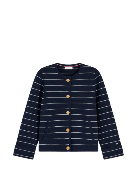 Tommy Hilfiger horizontal-stripe button-up cardigan