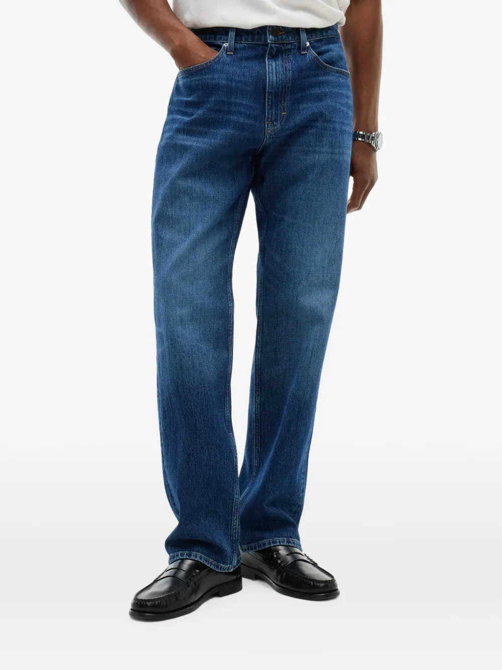 Tommy Hilfiger Straight jeans met vervaagd effect Blauw