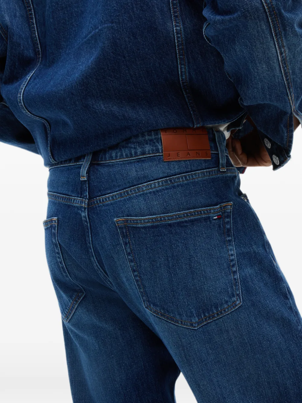 Tommy Hilfiger Straight jeans met vervaagd effect Blauw