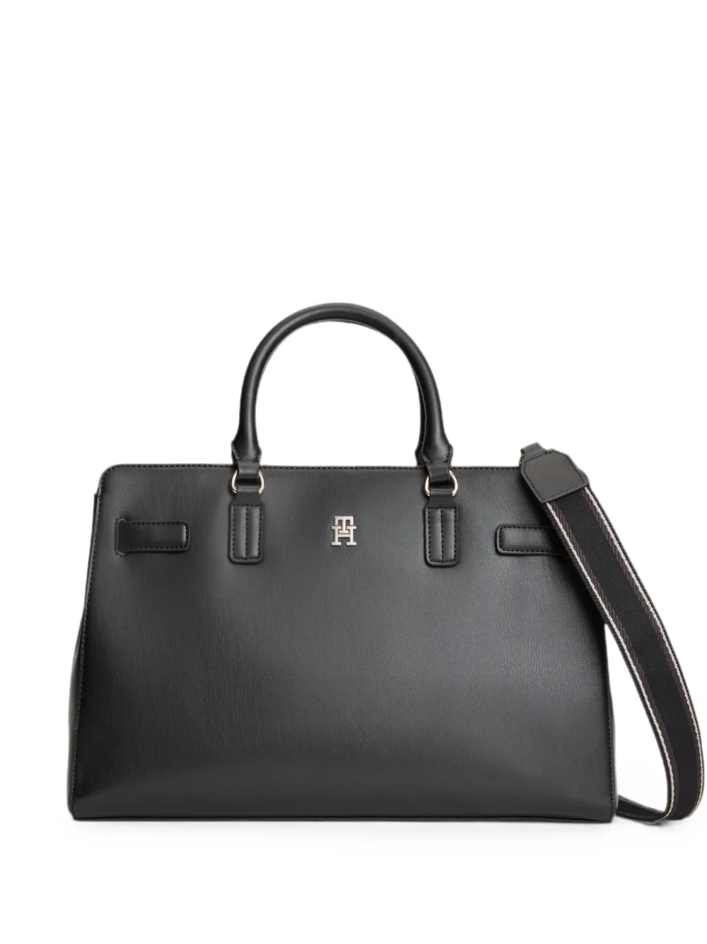 Tommy Hilfiger logo-plaque tote bag - Nero