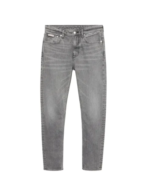 Calvin Klein logo-patch slim-fit jeans