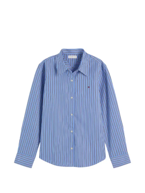 Tommy Hilfiger camisa manga larga con rayas verticales estampadas