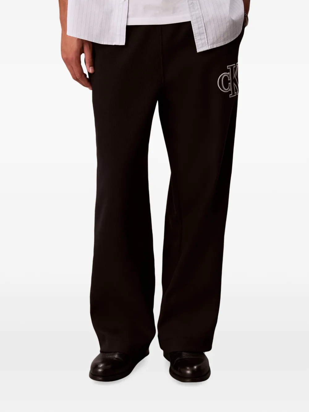 Calvin Klein Trainingsbroek met geborduurd logo Zwart