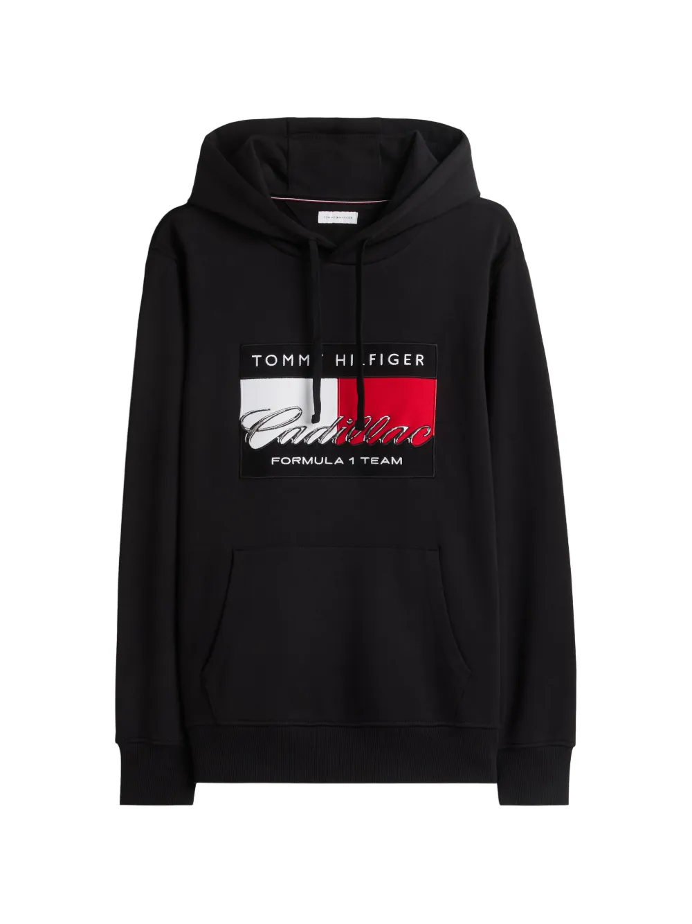 Tommy Hilfiger x Cadillac Formula 1 Team logo-patch hoodie - Nero