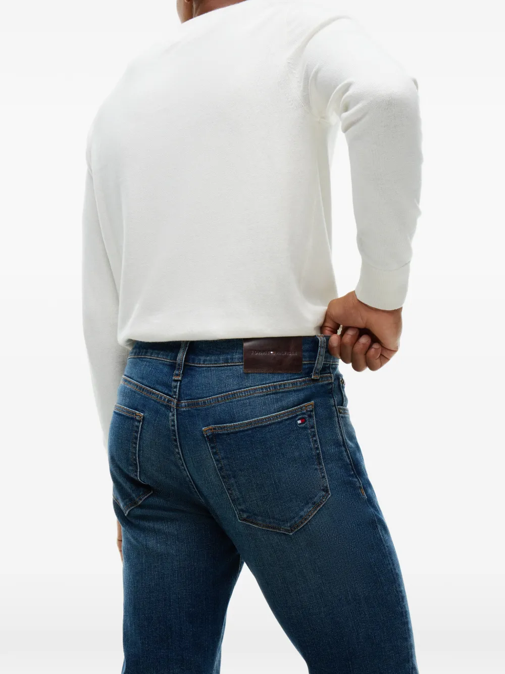 Tommy Hilfiger Slim-fit jeans Blauw