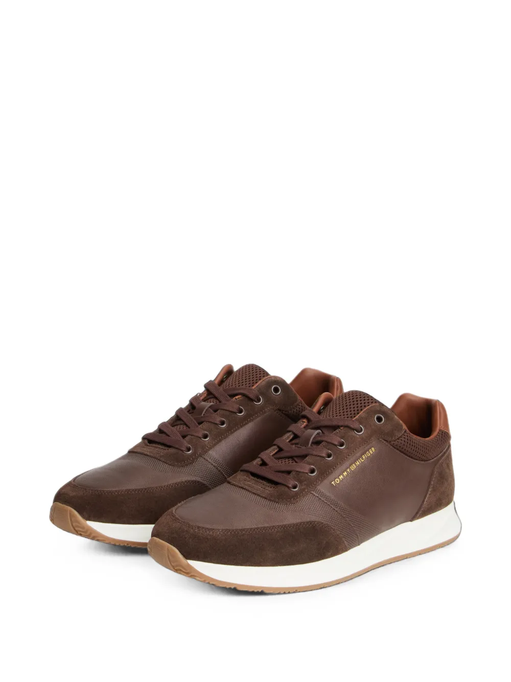 Tommy Hilfiger Sneakers met vlakken Bruin