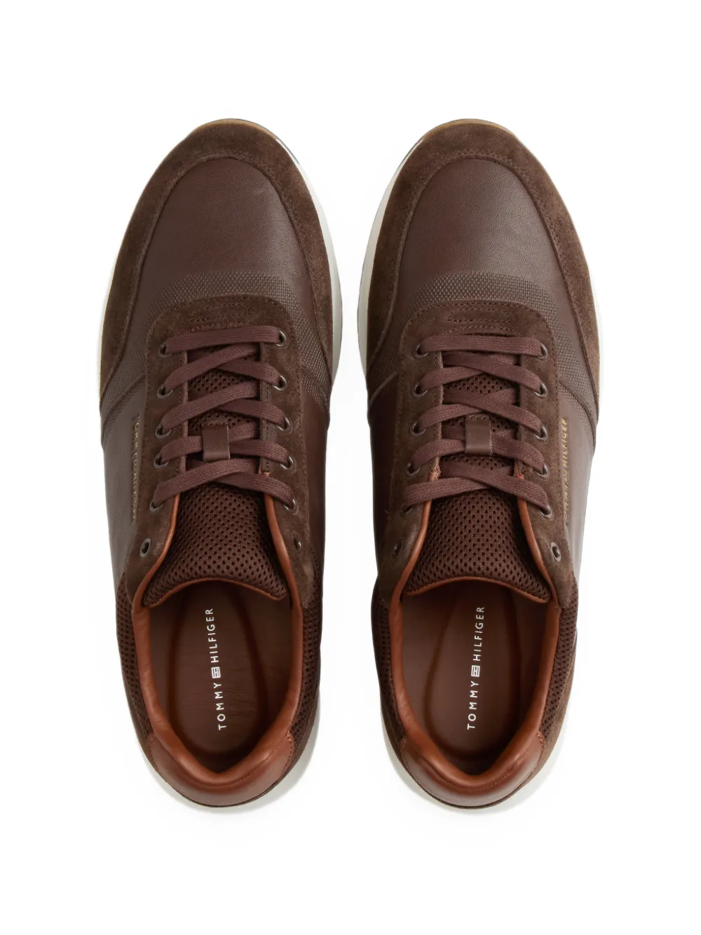 Tommy Hilfiger Sneakers met vlakken Bruin