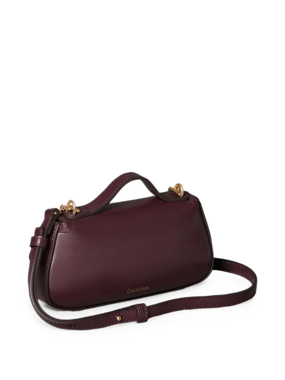 Calvin Klein Schoudertas met handvat en logoplakkaat Rood
