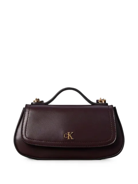Calvin Klein logo-plaque top-handle shoulder bag