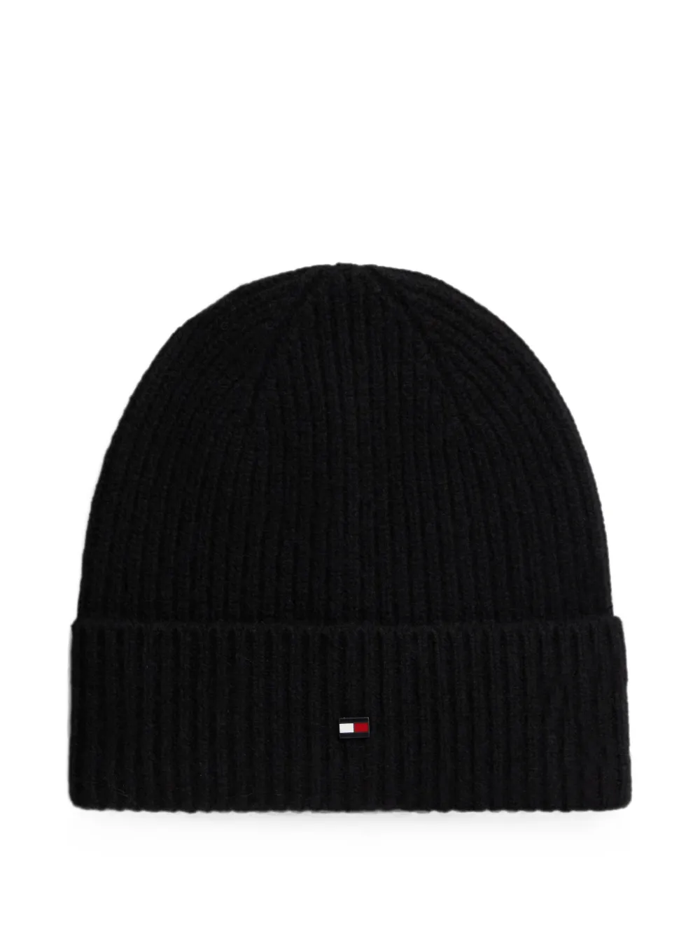 Tommy Hilfiger ribbed-knit beanie hat - Nero