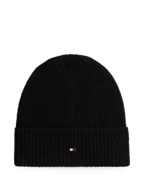 Tommy Hilfiger ribbed-knit beanie hat