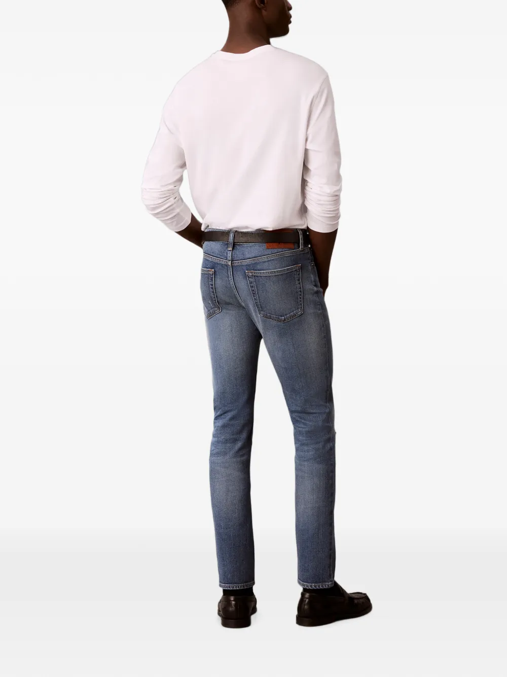Calvin Klein Gerafelde jeans Blauw
