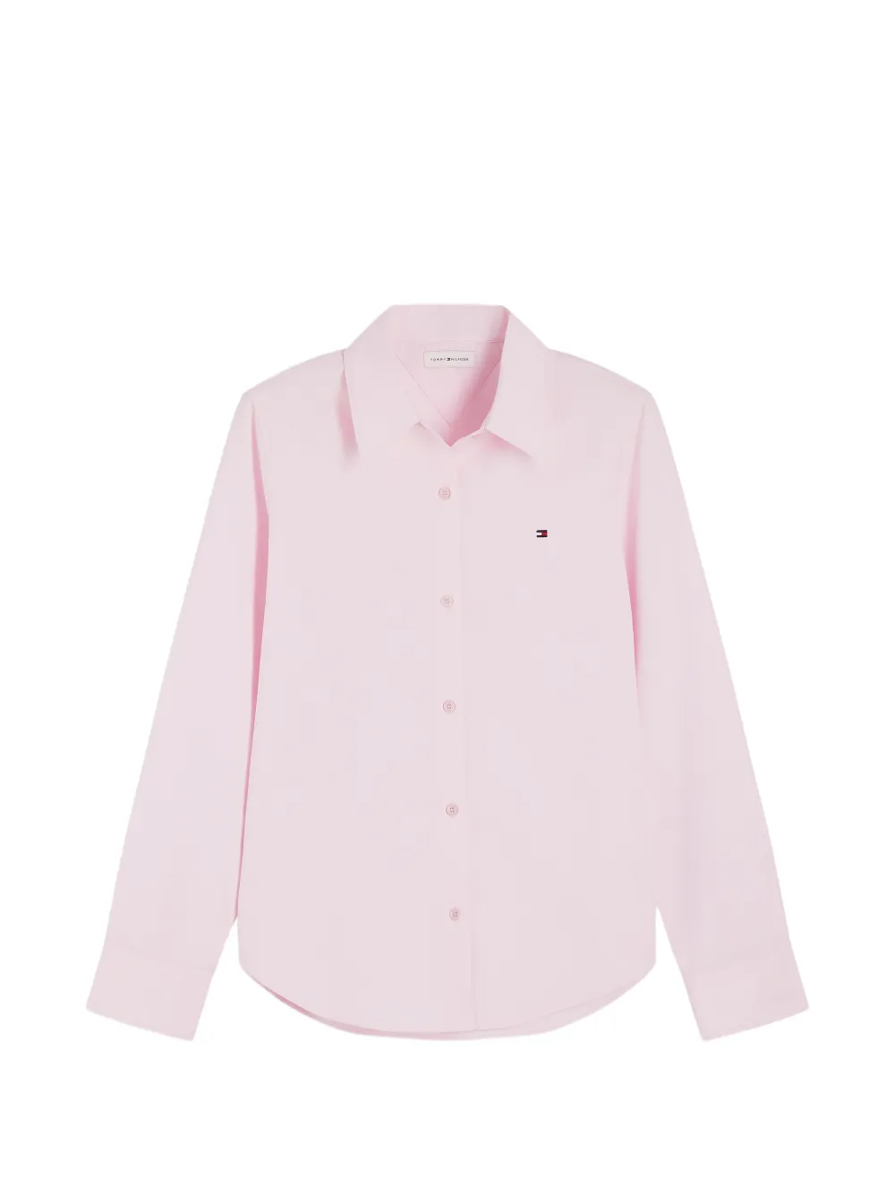 Tommy Hilfiger logo-embroidered button-down shirt - Rosa