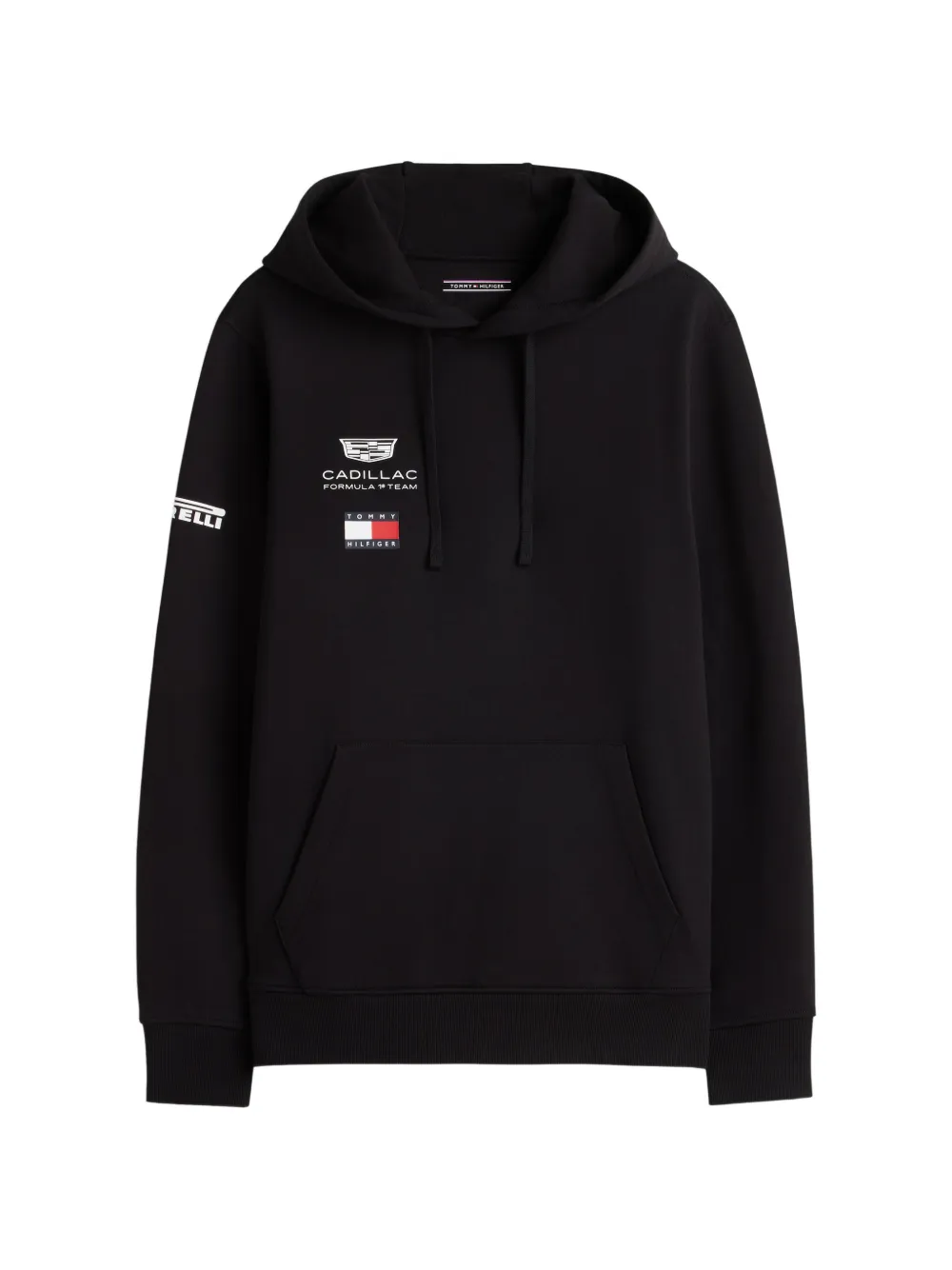 Tommy Hilfiger x Cadillac Formula 1 Team logo-patch hoodie - Nero