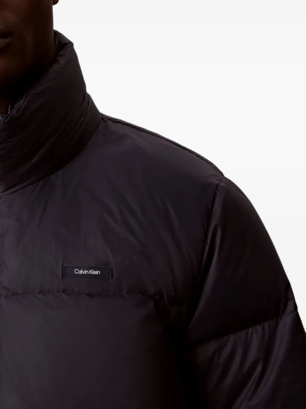 Calvin Klein Gewatteerd jack met capuchon Blauw