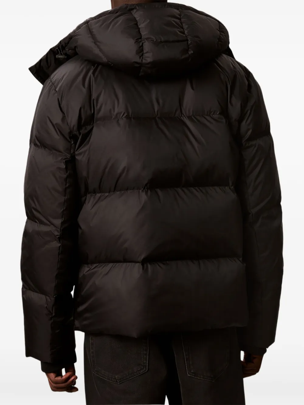 Calvin Klein Gewatteerd jack met capuchon Zwart