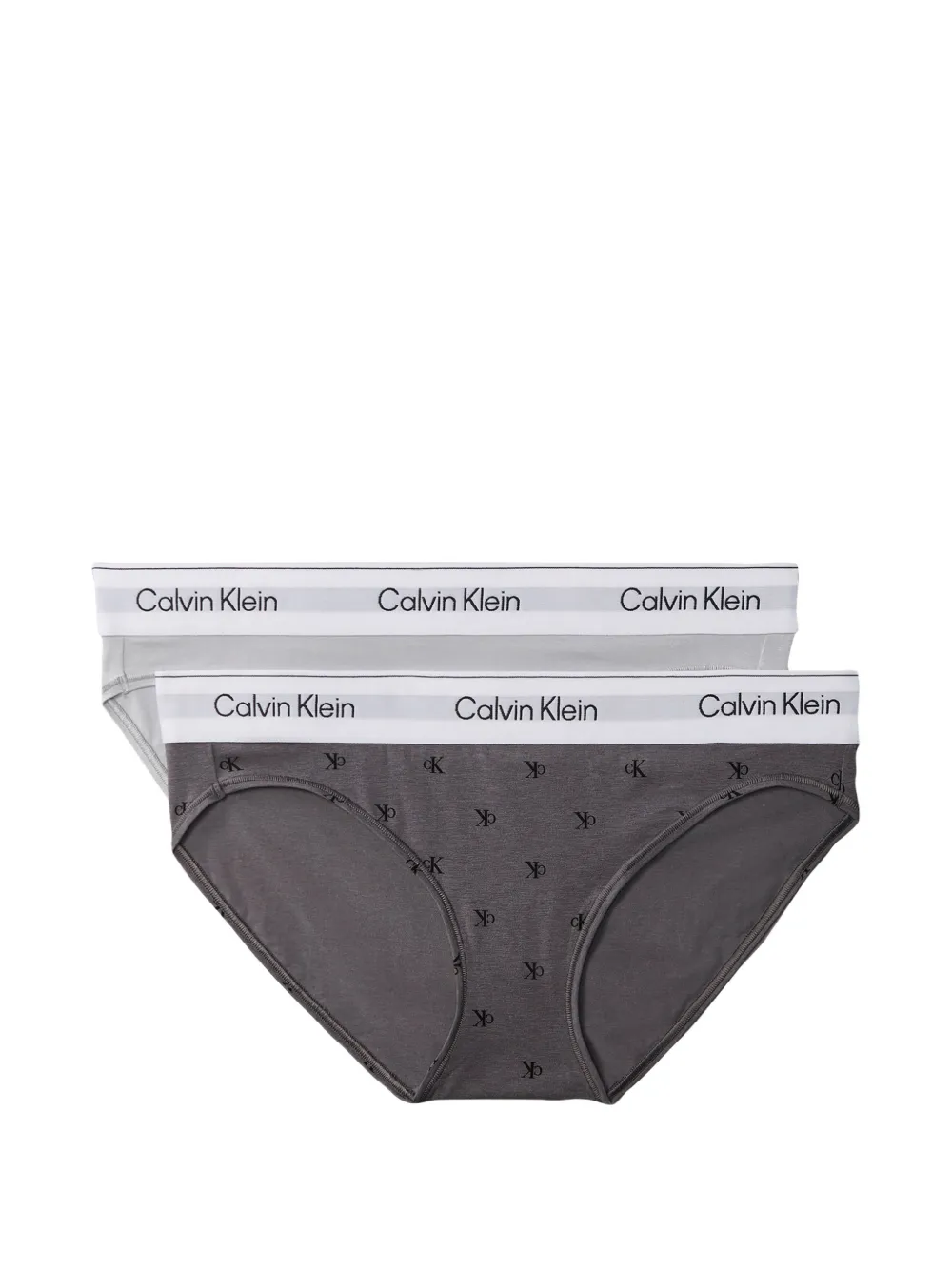 Calvin Klein Slip con stampa (2 pezzi) - Grigio