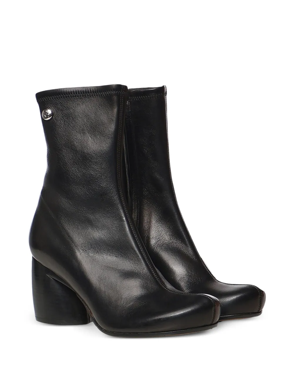 LOEWE Ovalogo-debossed ankle boots Zwart