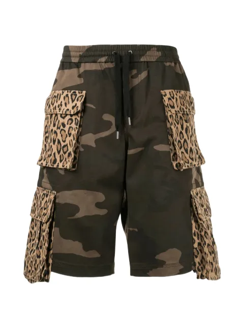 Ports V Shorts mit Leopardenprint
