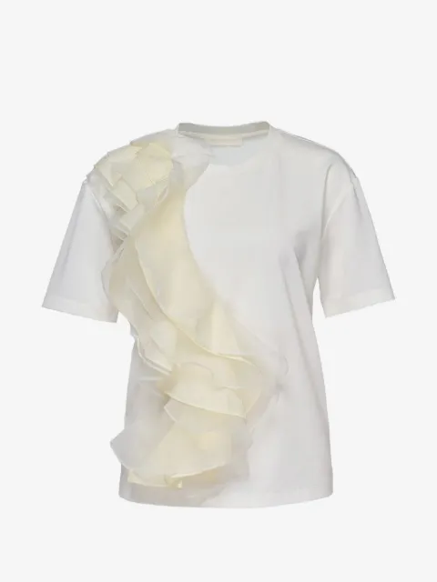 Club21 frill-detail T-shirt