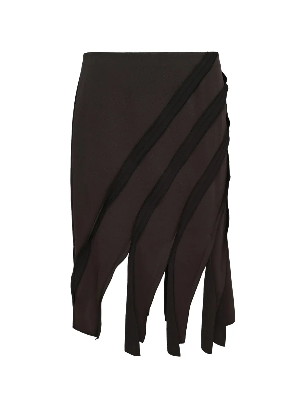 Club21 Daisy diagonal-stripe midi skirt
