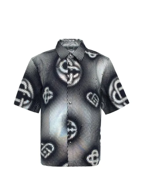Casablanca pearlescent monogram denim shirt