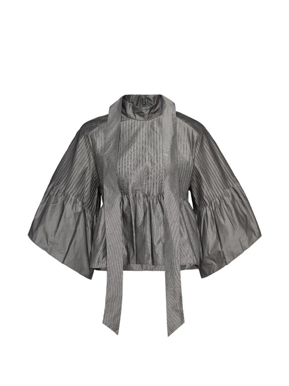 Club21 pintuck-detail blouse - Grigio