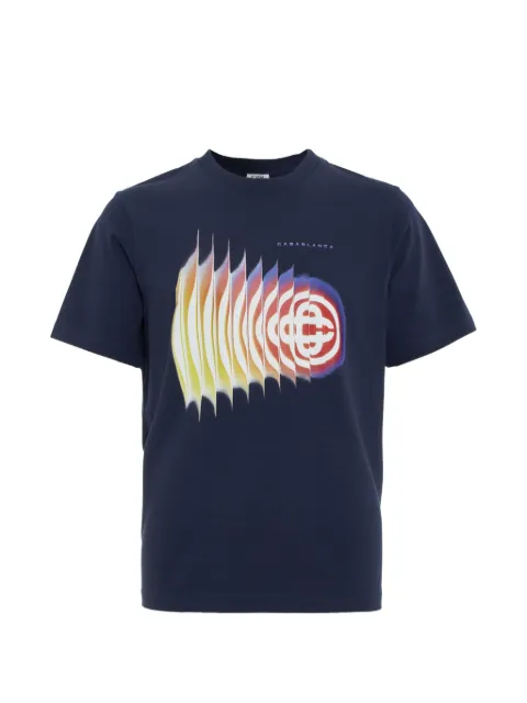 Casablanca navy Shockwave short sleeve T‑shirt