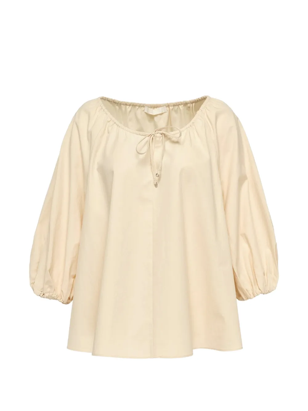 Club21 tumbled-finish flared blouse - Toni neutri