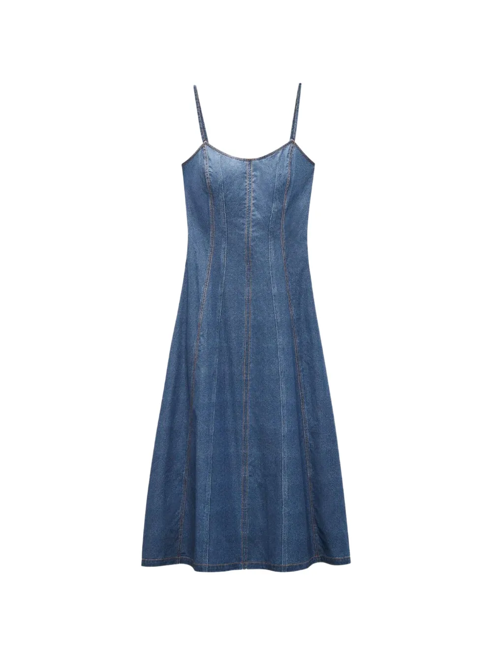 rag & bone Miramar panelled midi dress - Blau
