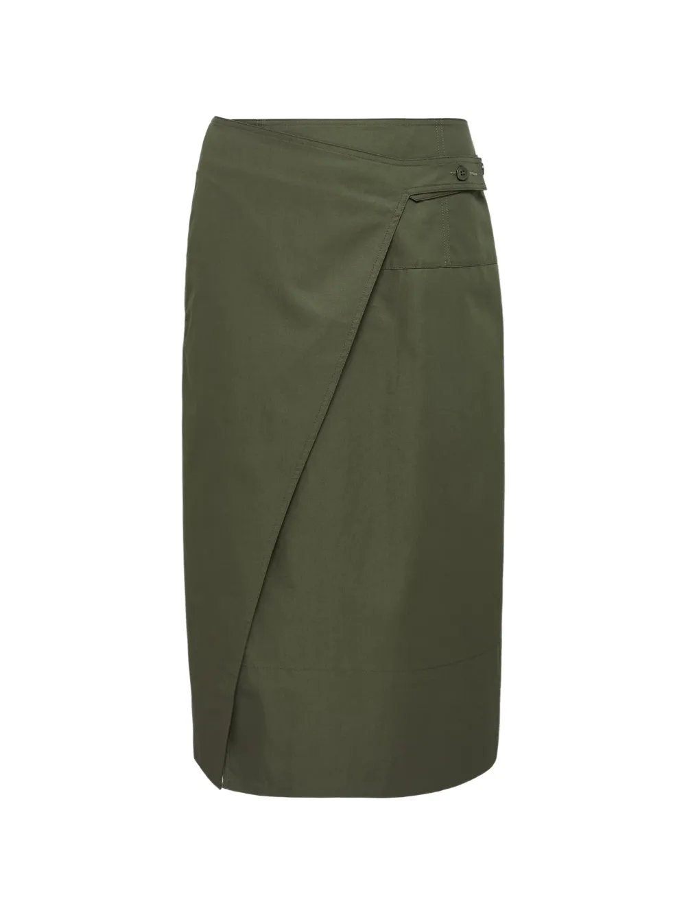 Club21 Camille wrap midi skirt - Verde