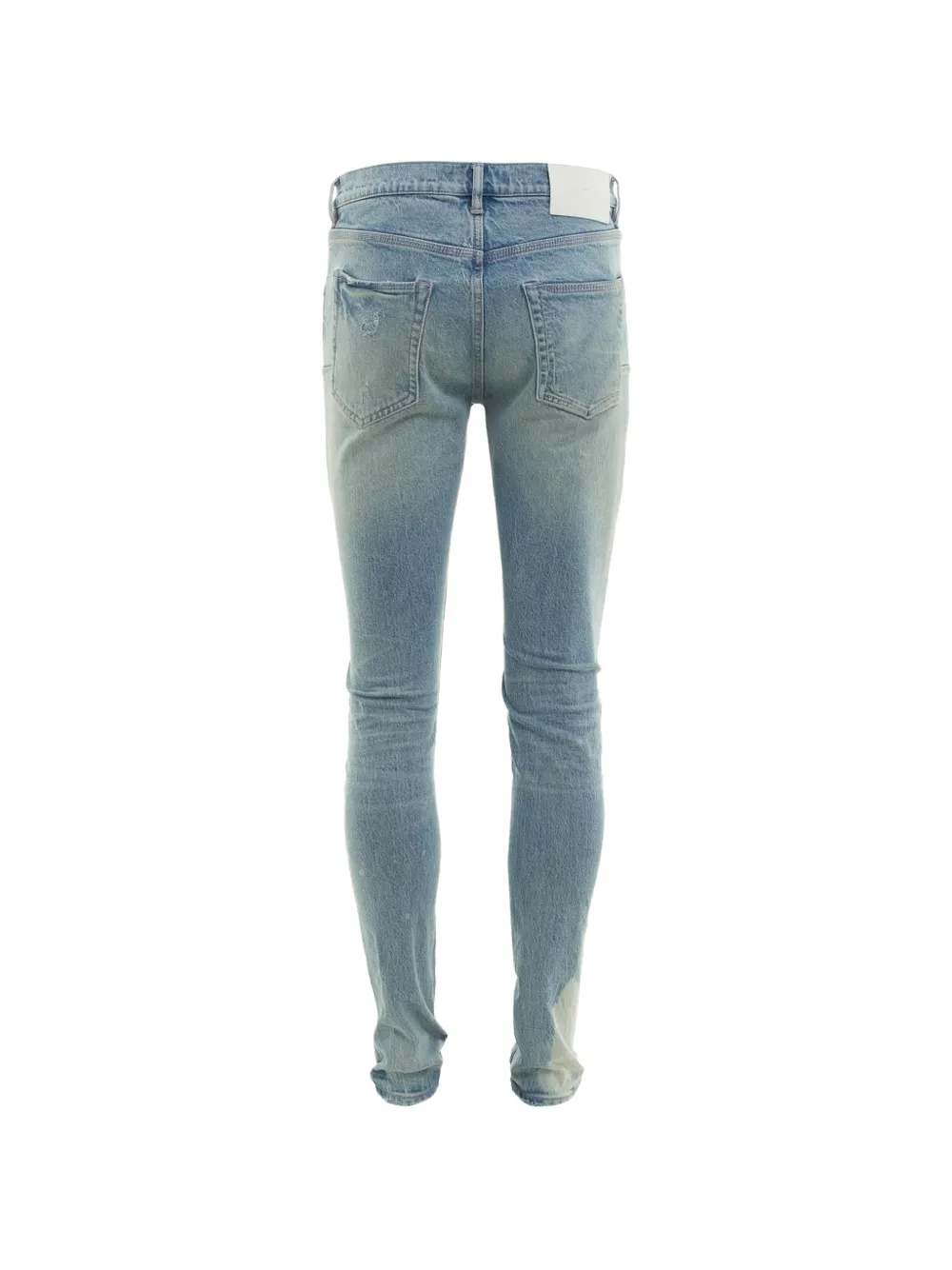 Purple Brand Geruite skinny jeans Blauw