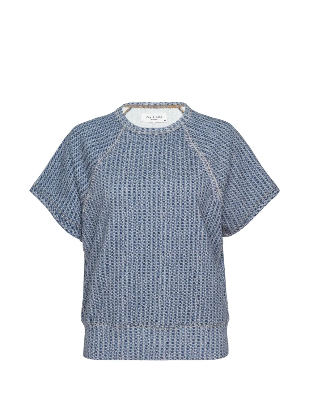 rag & bone Miramar short-sleeve sweatshirt - Blau