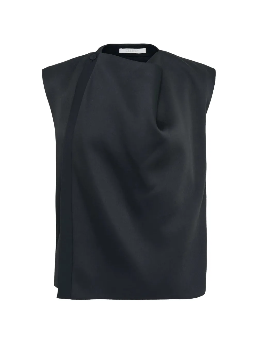 Club21 Noelle draped blouse - Nero