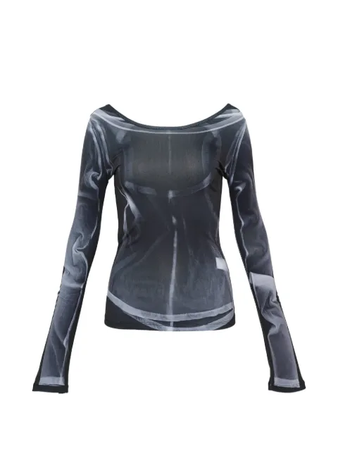 NACHE X-Ray printed long-sleeve top
