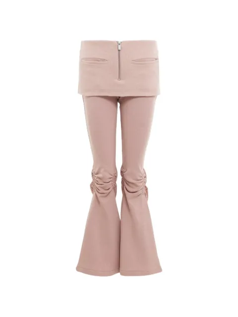 NACHE zip-detail flared pants