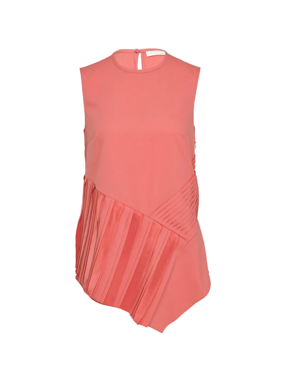 Club21 pleated-panel blouse - Arancione