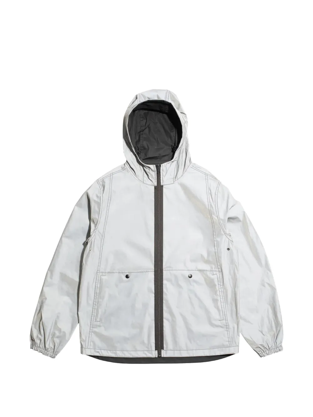 Pop Trading Company reversible hooded jacket - Grau