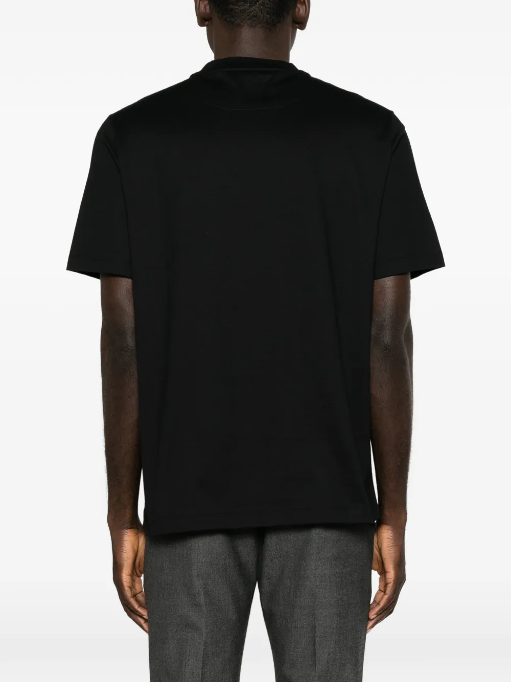 Brioni T-shirt met geborduurd logo Zwart